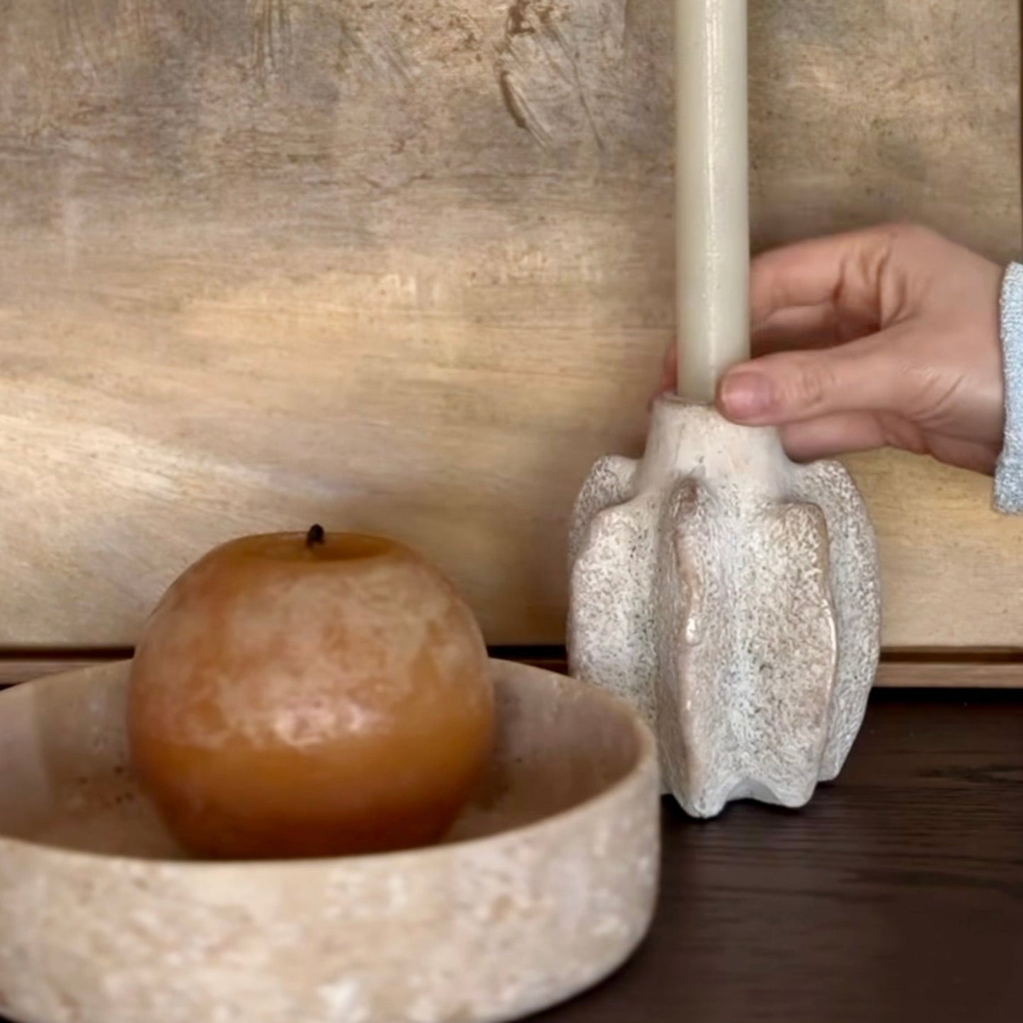 LUMA Candle Holders - Brutalist Concrete