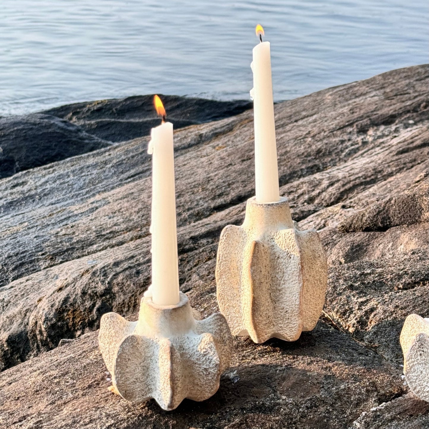 LUMA Candle Holders - Brutalist Concrete