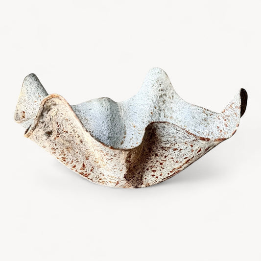 ZINA Planter Bowl – Galvanized Zinc